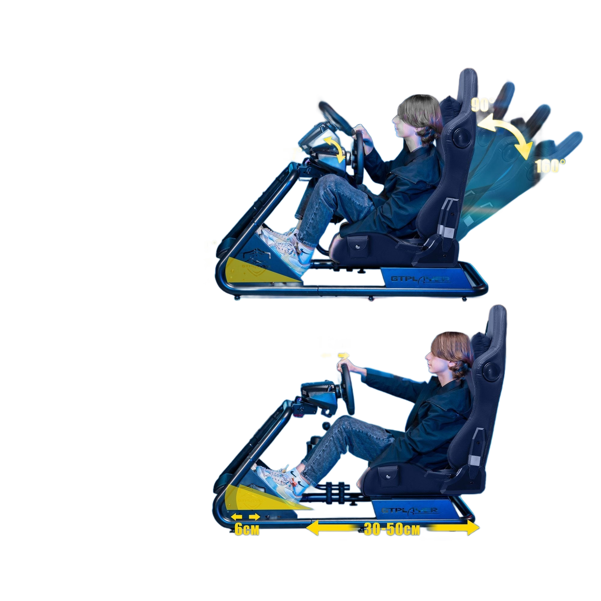 Image from Driving Simulator Cockpit, Racing Steering Wheel and Pedal Structure, Automotive Simulation Platform - Copy