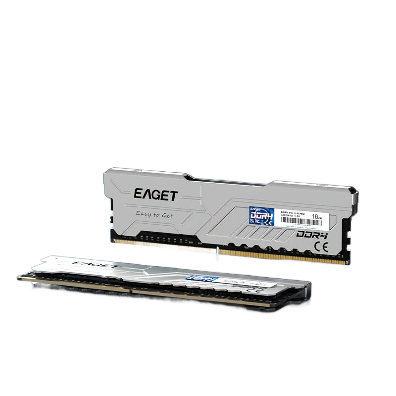 Image from EAGET 1pc/2pcs DDR4 Desktop RAM, 8GB/16GB High speed Desktop Memory with Heatsink for PC Gaming, 3200MHz DDR4 Desktop RAM, Desktop Gaming RAM Memory - Copy