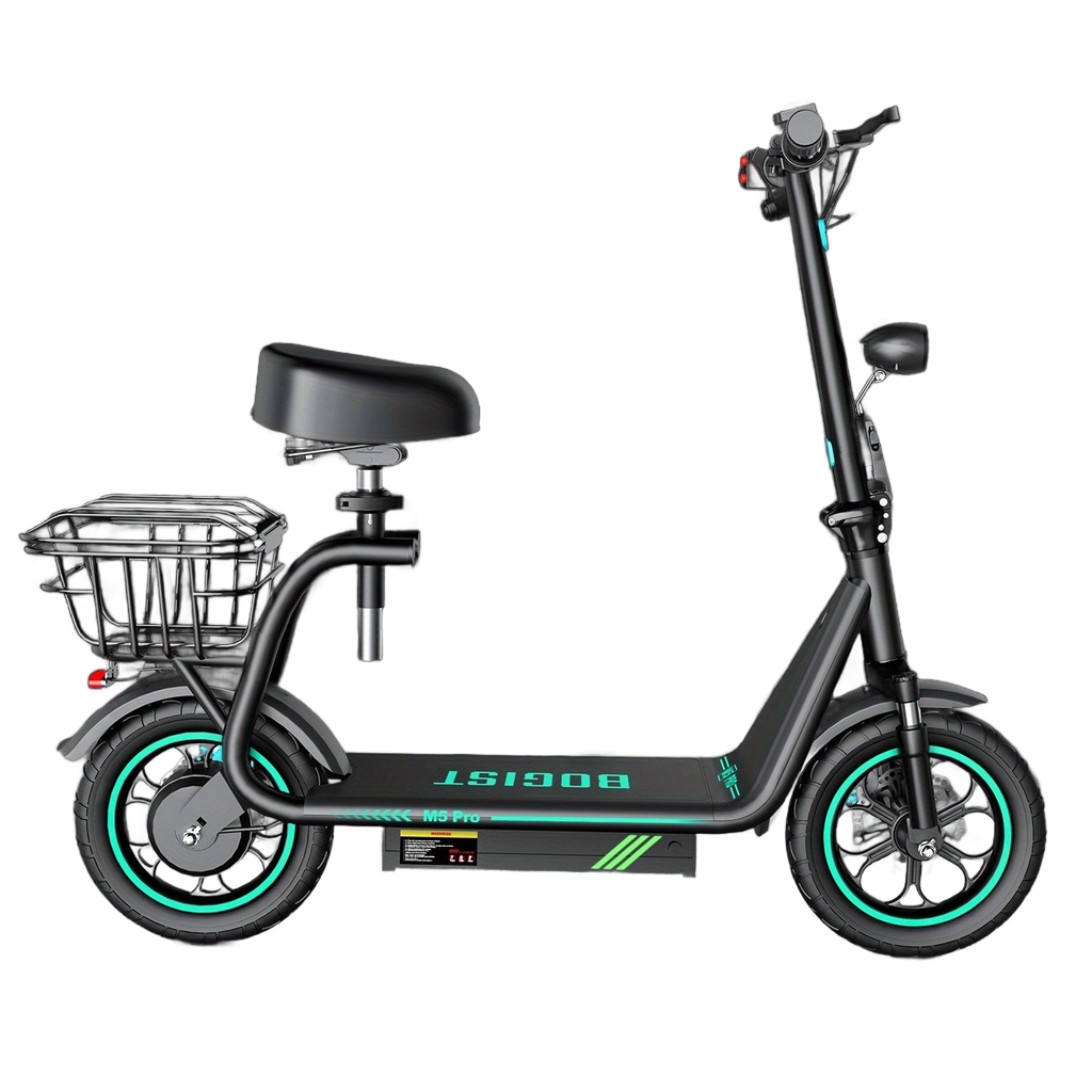 Image from 1pc, Electric Scooter for Adults, 448 W Powerful Motor, Adjustable, Lightweight, 2 Wheel Commuter Scooter with Large and Smooth Wheels - Folding Commuter Electric Scooter - Copy