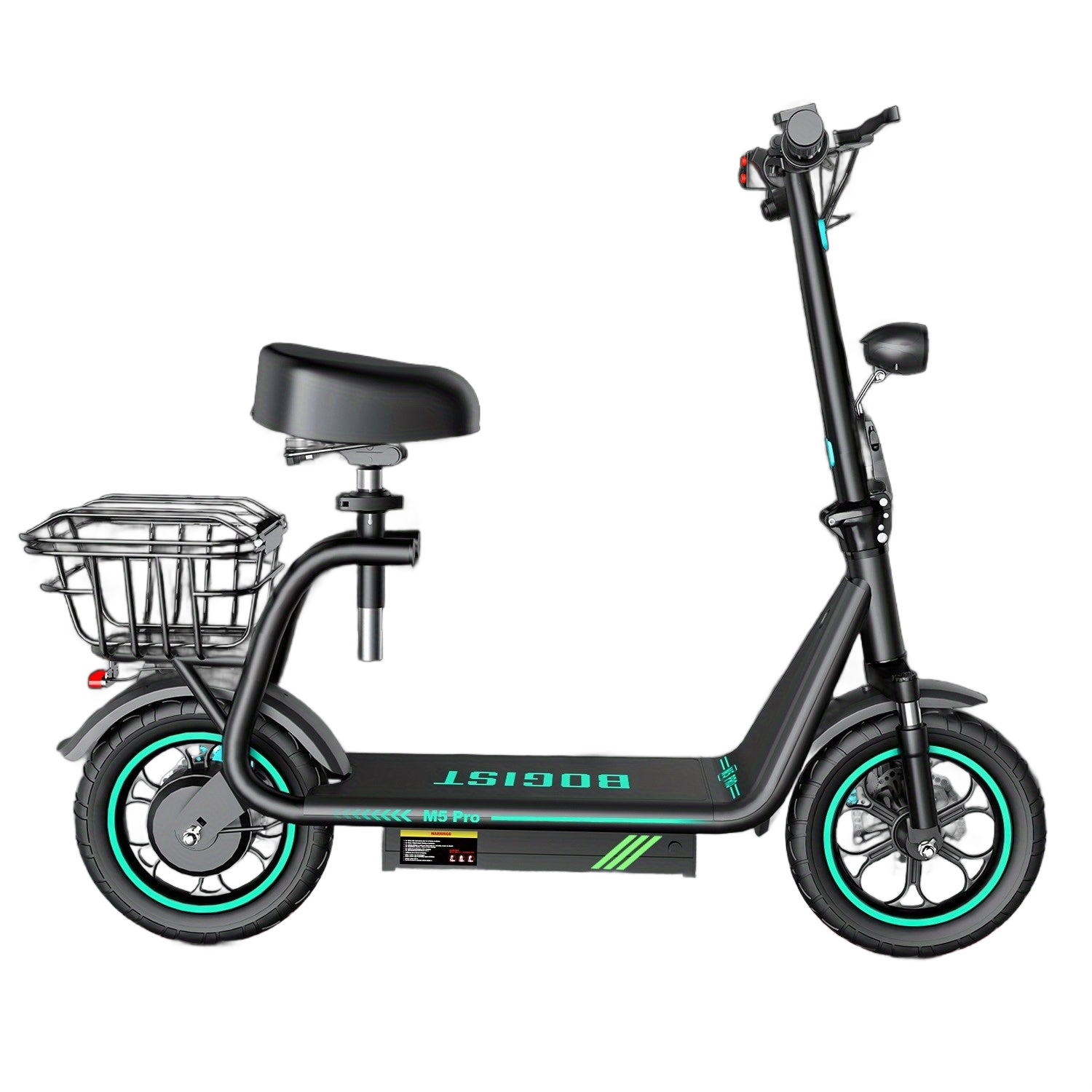 Image from 1pc, Electric Scooter for Adults, 448 W Powerful Motor, Adjustable, Lightweight, 2 Wheel Commuter Scooter with Large and Smooth Wheels - Folding Commuter Electric Scooter - Copy