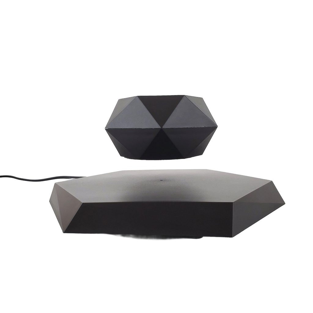 Image from 1pc, Magnetic Levitating Mini Rotating Flower Pot, New Magic Black Floating Plant Pot, Creative Pots For Office Desktop Balcony Home Garden Indoor Statue Decorations Ornaments - Copy