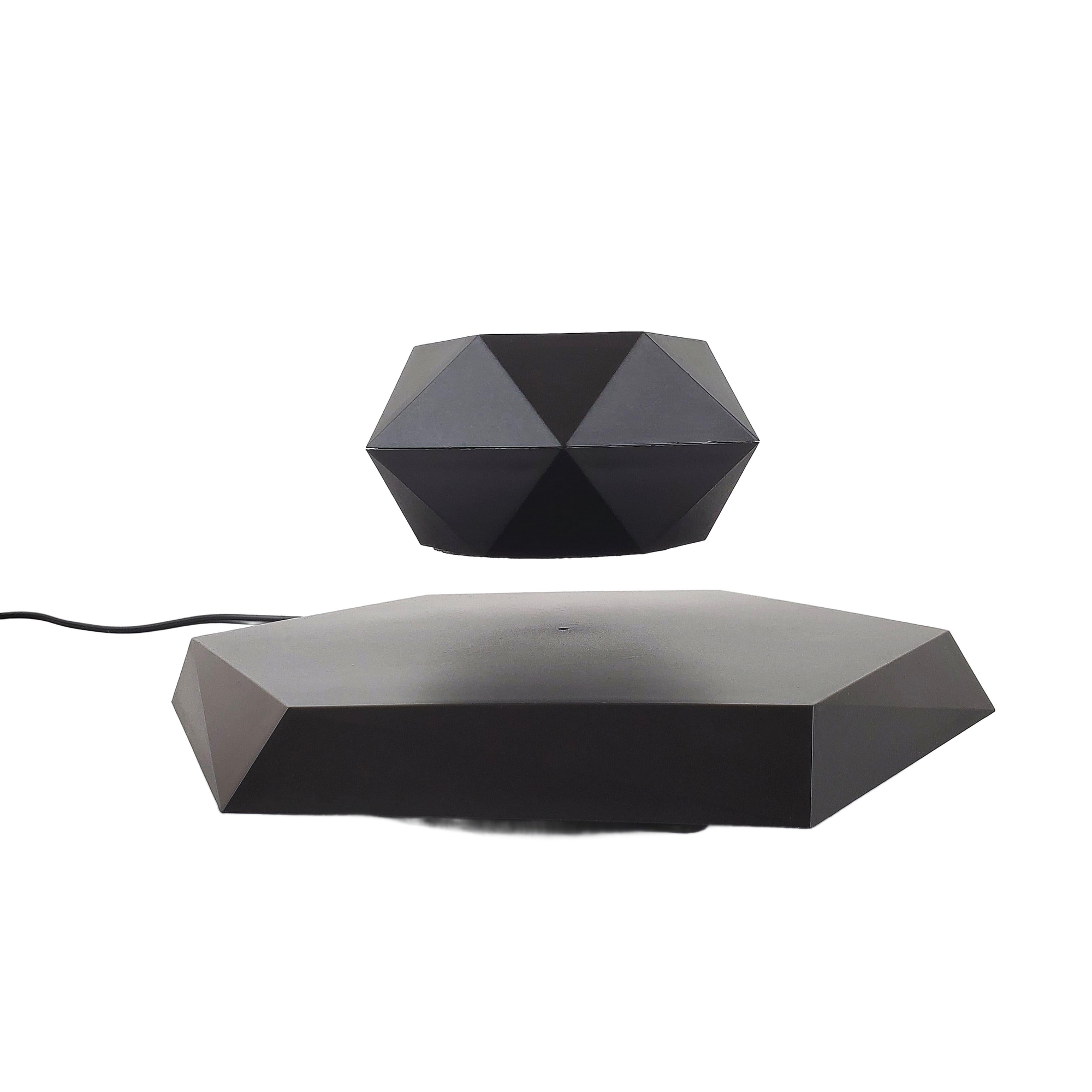 Image from 1pc, Magnetic Levitating Mini Rotating Flower Pot, New Magic Black Floating Plant Pot, Creative Pots For Office Desktop Balcony Home Garden Indoor Statue Decorations Ornaments - Copy