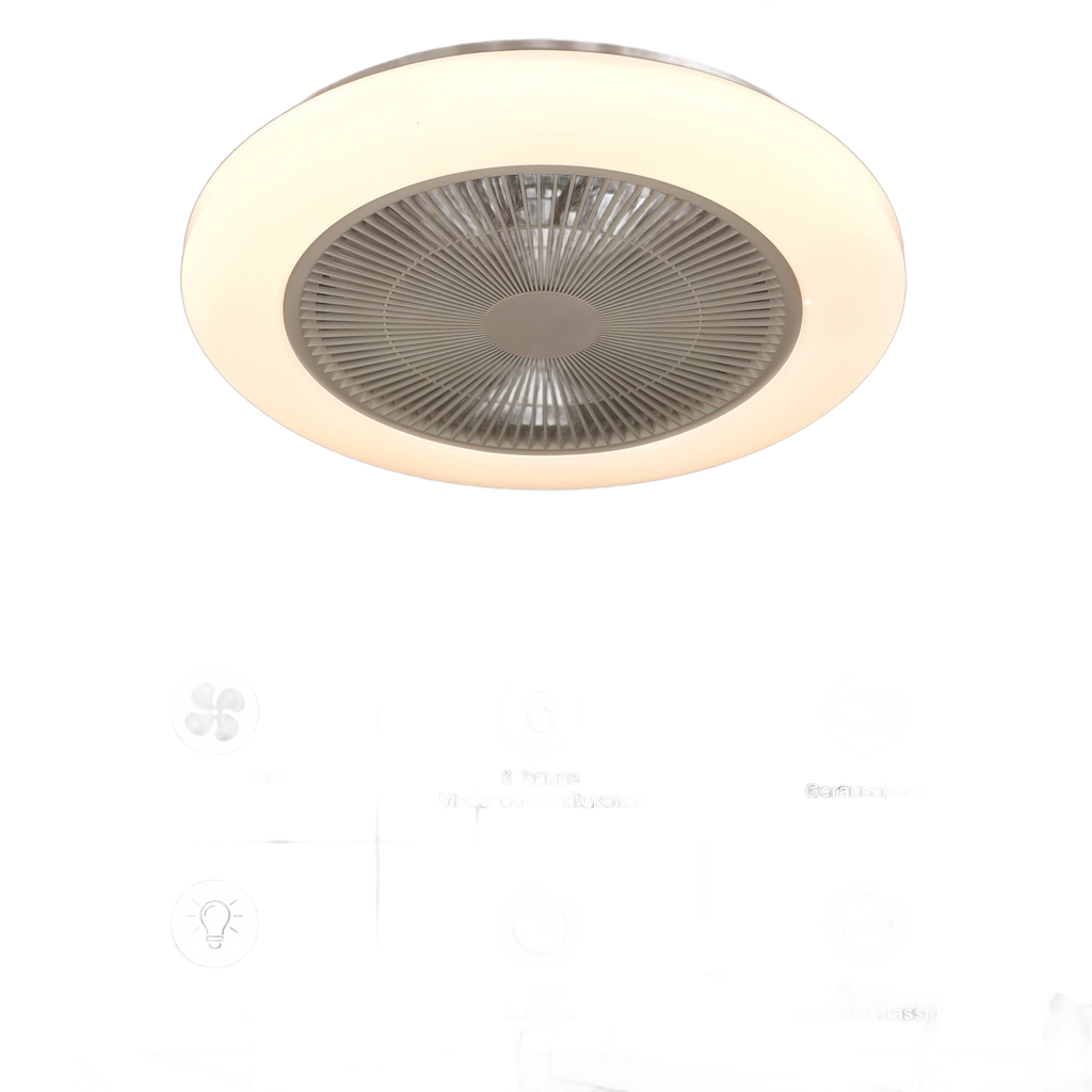 Image from RGB Smart Ceiling Fan Light with Music Sync | 6-Speed Fan + Starry Sky Effect | Quiet Design | APP/Lighting | Suitable for Bedroom/Dining Room - Copy