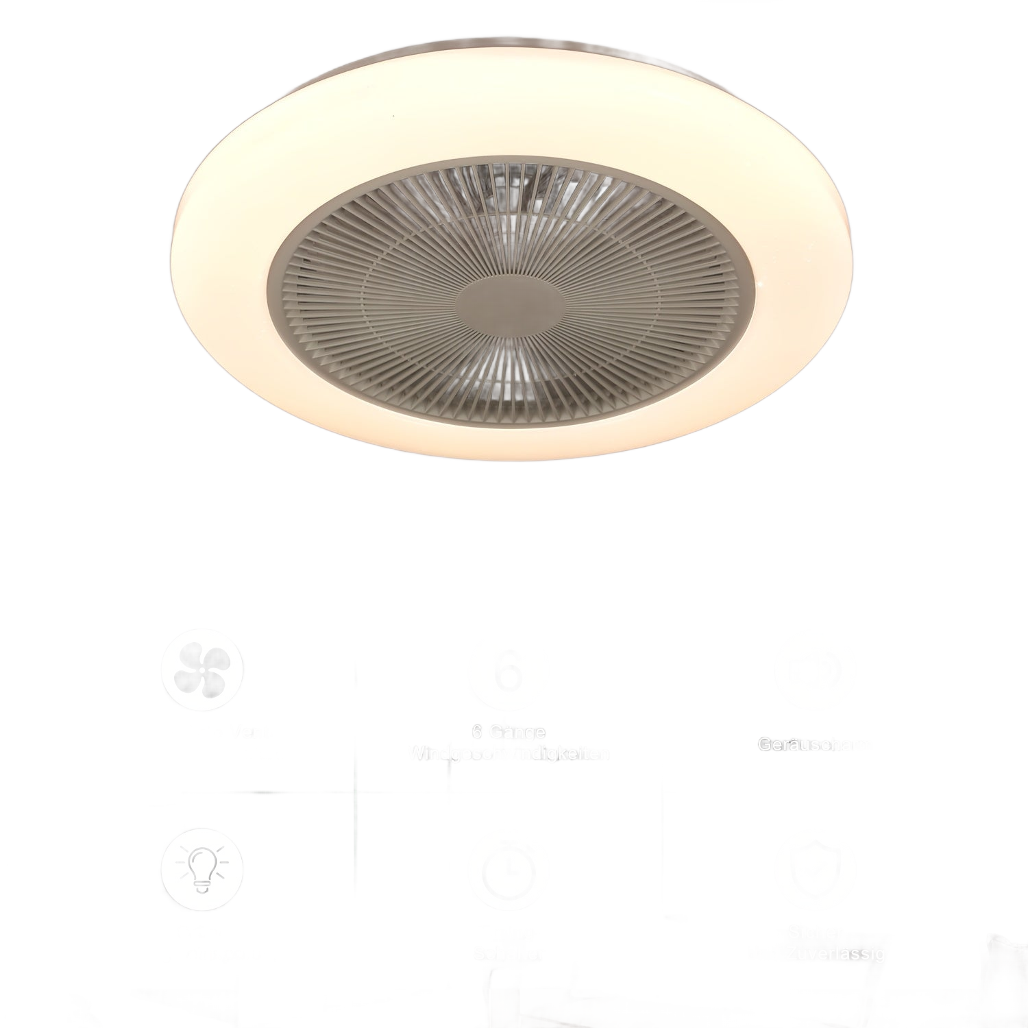 Image from RGB Smart Ceiling Fan Light with Music Sync | 6-Speed Fan + Starry Sky Effect | Quiet Design | APP/Lighting | Suitable for Bedroom/Dining Room - Copy