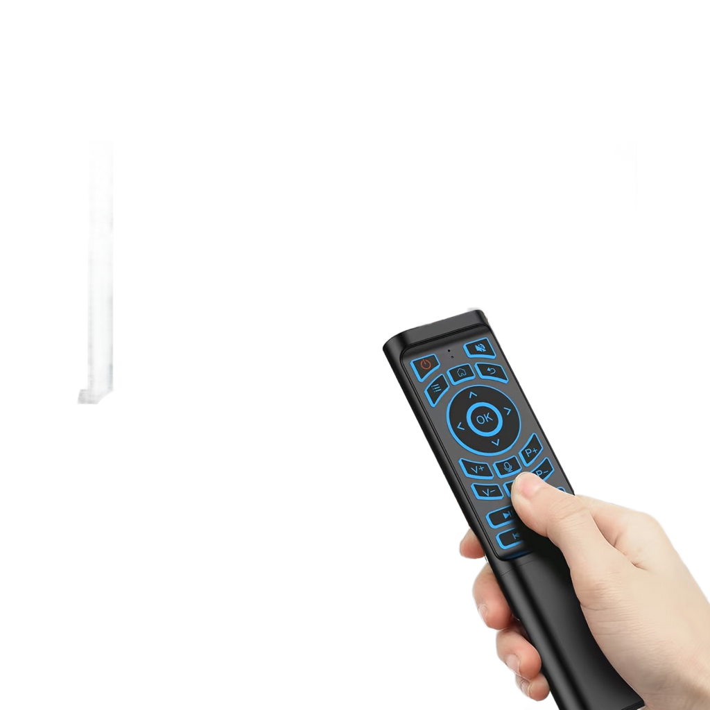 Image from 2025 Upgraded Mini M3 Tri-Mode Wireless Keyboard Remote Control Set with Wireless + 2.4G Dual Channel | Cross-Screen Multi-Device Instant Switching | Voice Control & Smart Learning Function | Compatible with PC/Android TV/Ras - Copy