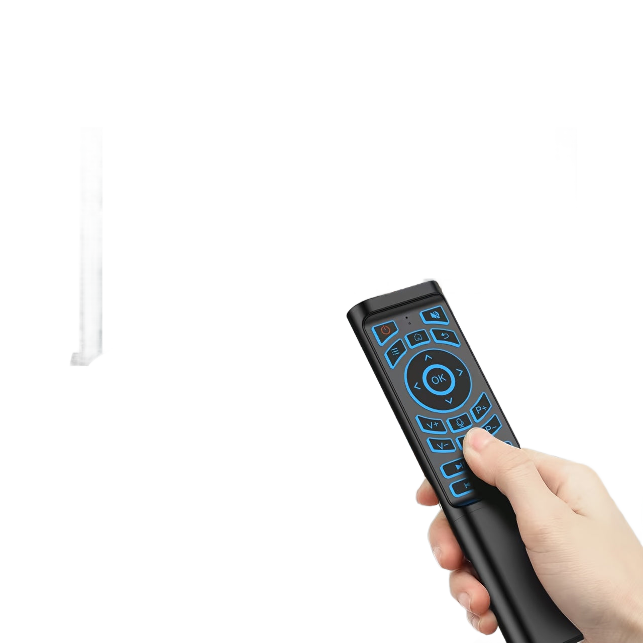 Image from 2025 Upgraded Mini M3 Tri-Mode Wireless Keyboard Remote Control Set with Wireless + 2.4G Dual Channel | Cross-Screen Multi-Device Instant Switching | Voice Control & Smart Learning Function | Compatible with PC/Android TV/Ras - Copy