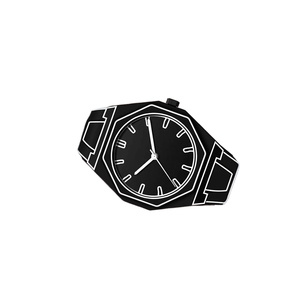 Preppy Style Men'S Watch - Quartz Movement, Silicone Band - TKINGS