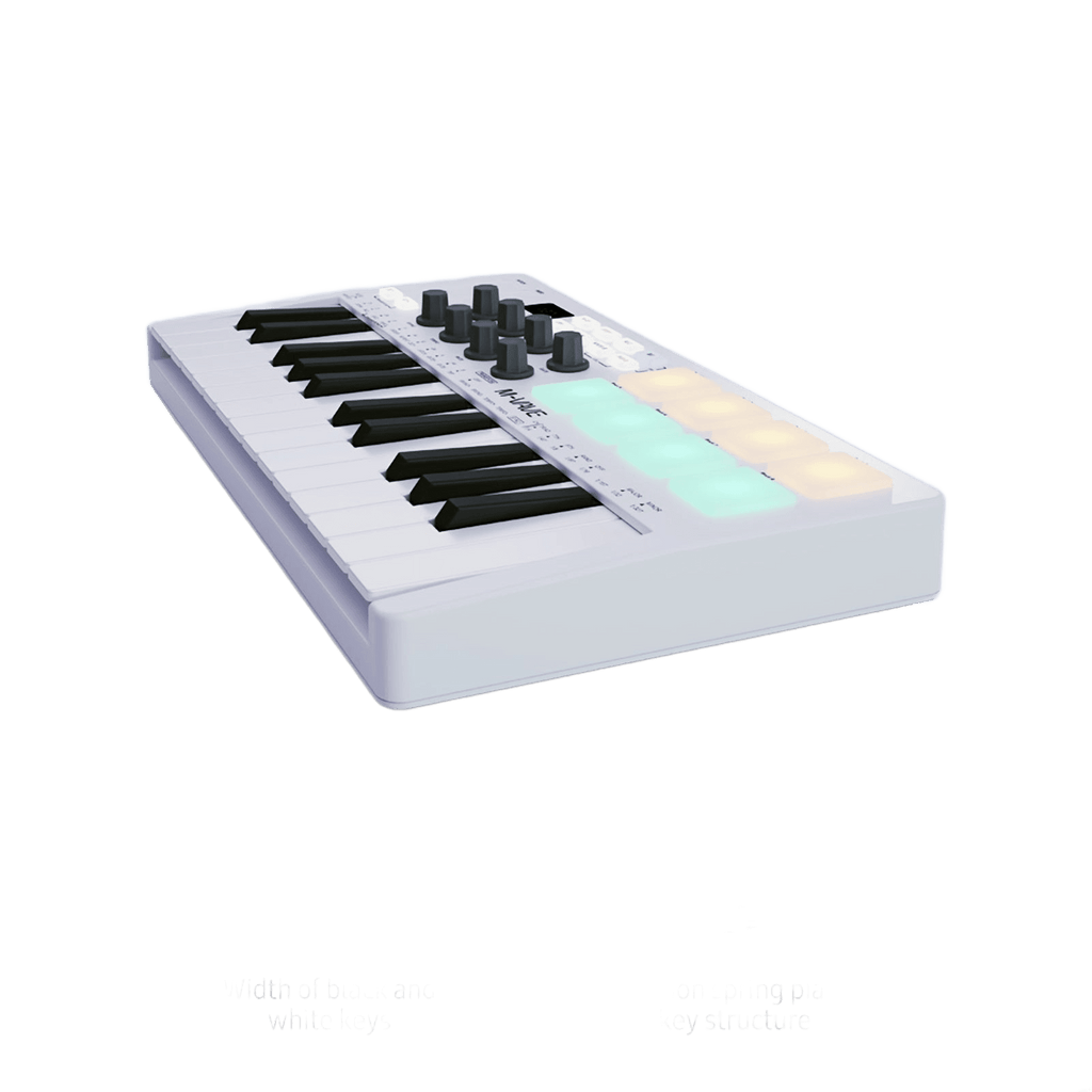 MIDI Control Keyboard Mini Portable USB Controller with 25 Velocity Keys - TKINGS