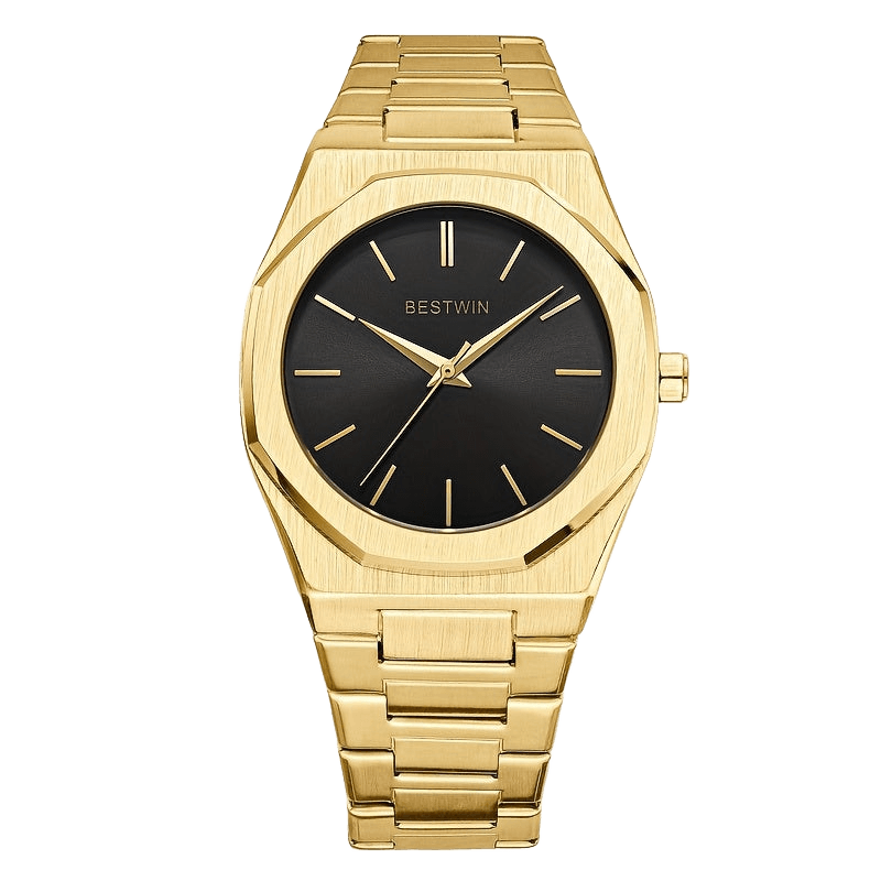 Elegant Men's Quartz Watch with Sleek Alloy Steel Band - TKINGS