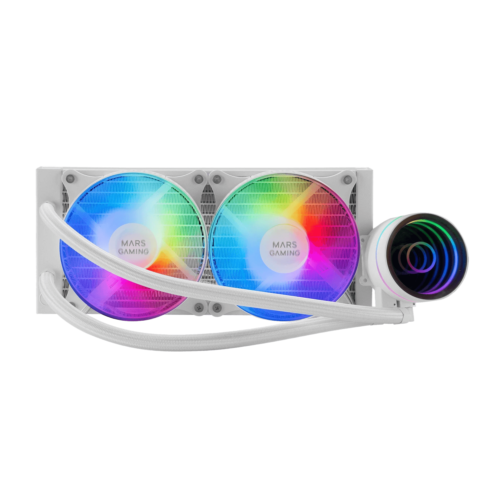 Mars gaming ml-one240, liquid cpu cooling, tdp 400w 2 frgb fans - TKINGS