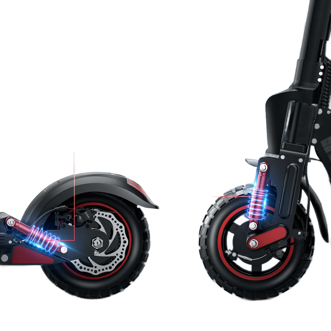 Image from Adult Electric Scooter, Output Current 2A, Output Voltage 54.6V, 500W Powerful Motor, 34-43 Km Range, 120 Kg Maximum Load, Adjustable, Lightweight, 2 Wheel Commuter Scooter with Smooth Large Wheels - Folding Commuter Electric - Copy