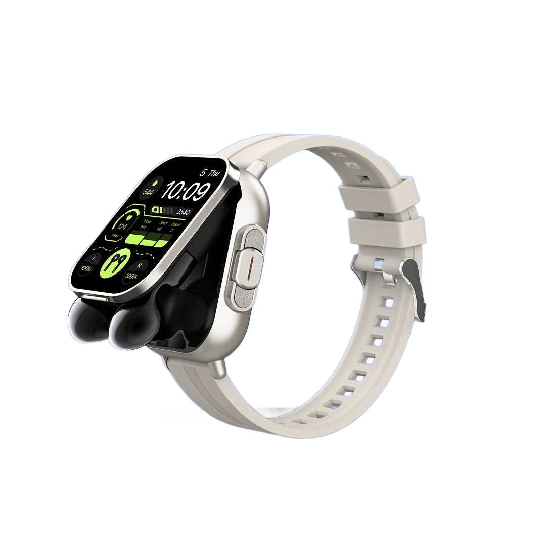 2-in-1 smart watch with Eardbuds sports fitness tracker - TKINGS