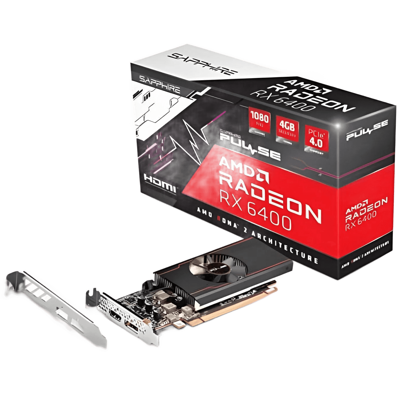 SAPPHIRE GRAPHIC Card Pulse RX 6400 Gaming 4GB GDDR6 - TKINGS