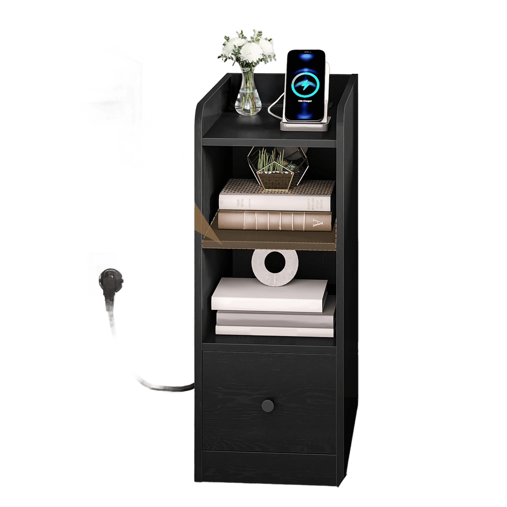 Bedside Table Set Of 2 With Charging Station, USB & Type C - TKINGS