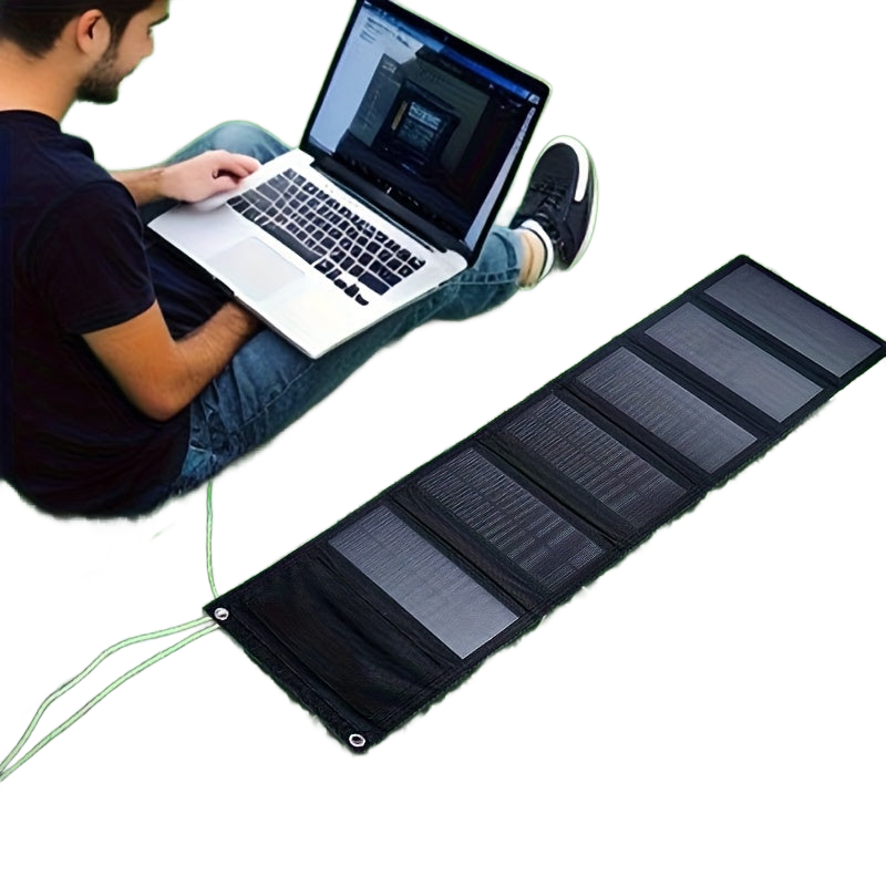 Image from 80W Solar Panel Charger with Type-C USB Port - Ultra-Compact & Lightweight Portable Solar Charging Board for Smartphones, Tablets, Cameras - Monocrystalline Solar Cells, No Battery Included - Copy