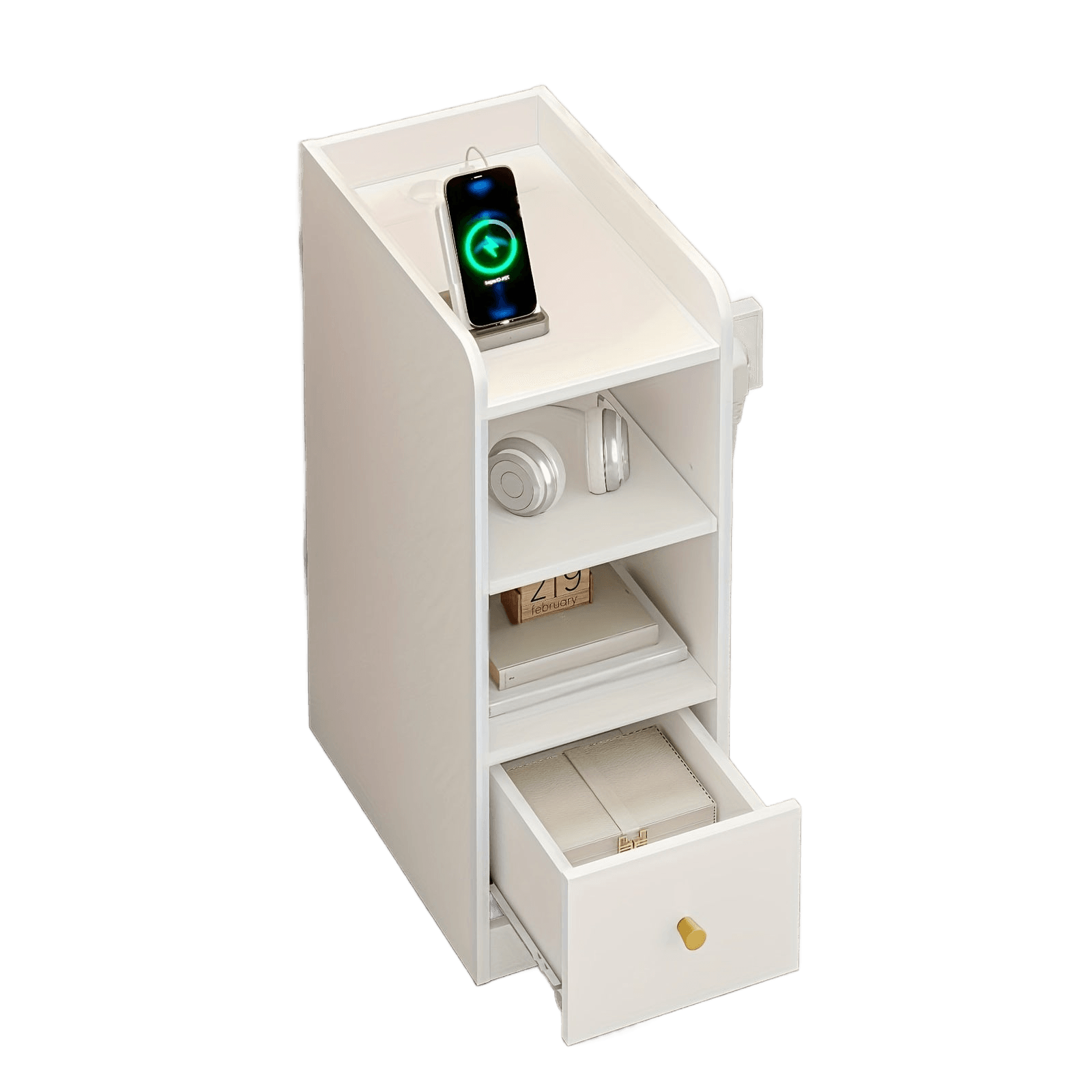 Bedside Table Set Of 2 With Charging Station, USB & Type C - TKINGS