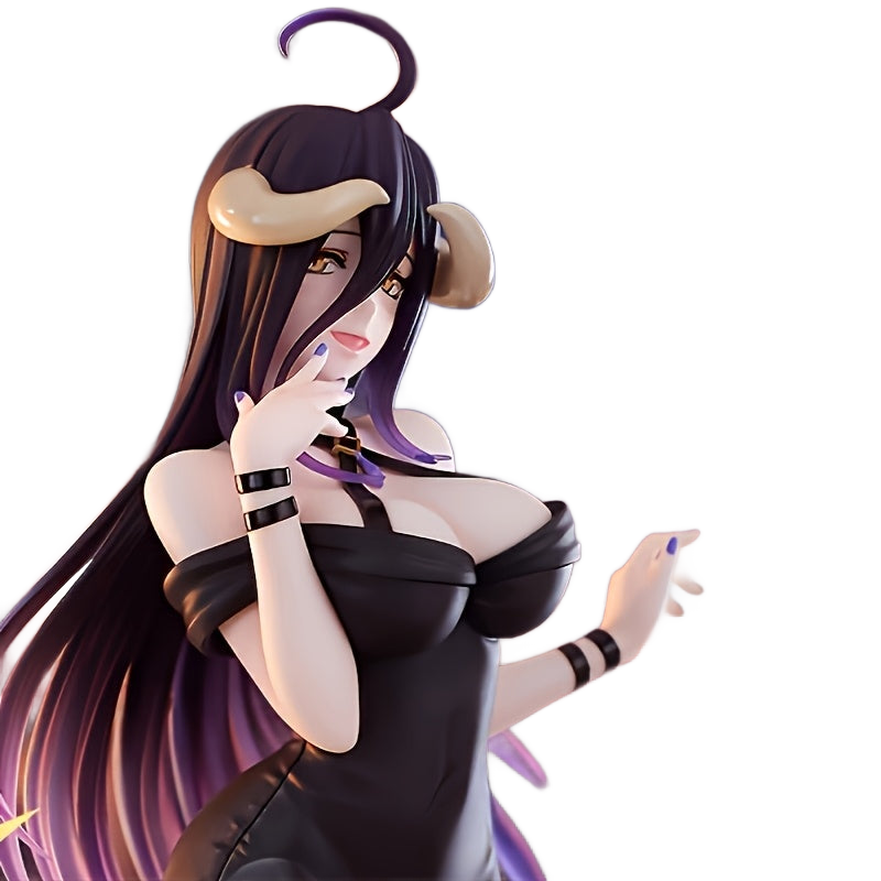 Image from Anime Figure - Dark Purple & Black Long Hair with Expressive Eyes, Dynamic Pose - Collectible with Base - Perfect Christmas Halloween Gift for Anime Fans - Display Decoration or Action - Compatible with Anime Photography Back - Copy