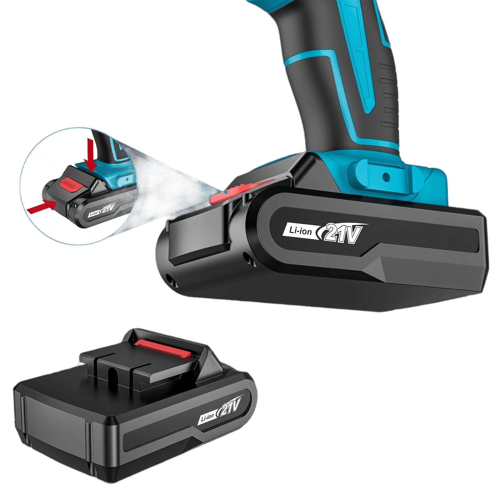 Cordless Impact Screwdriver Handheld Drill Power Tool 32 Torque - TKINGS