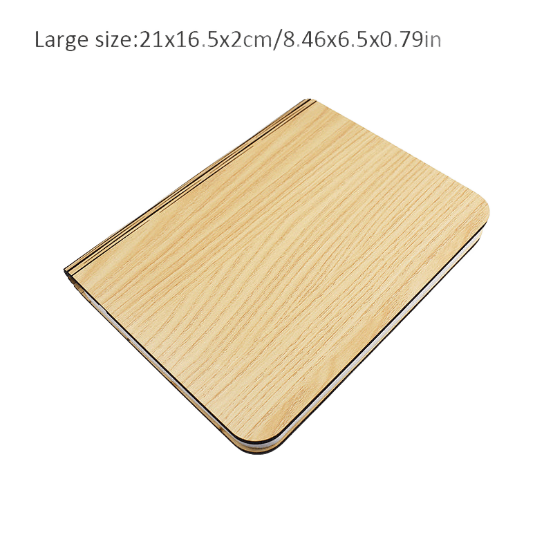 Foldable Wooden LED Desk Lamp, USB Rechargeable with Nickel Battery - TKINGS
