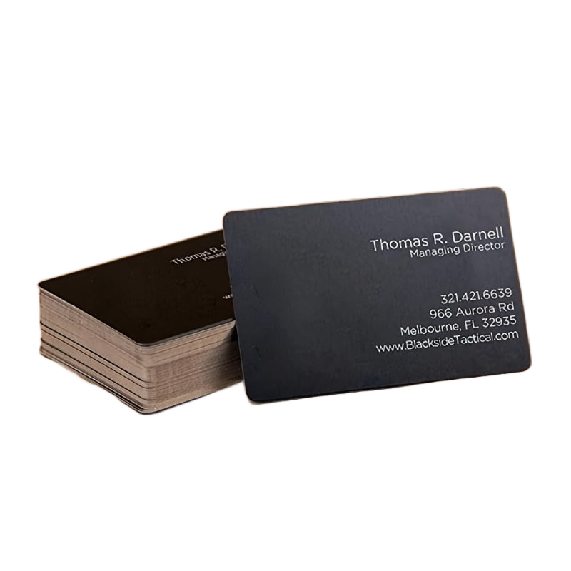 Image from 200/500/1000pcs Custom PVC Business Cards - Waterproof Scratch-Resistant Matte Finish, Rounded Corners, Professional Design for Branding, Networking & Studio Promotion, Business Cards for Companies, Branding Materials, Modern - Copy