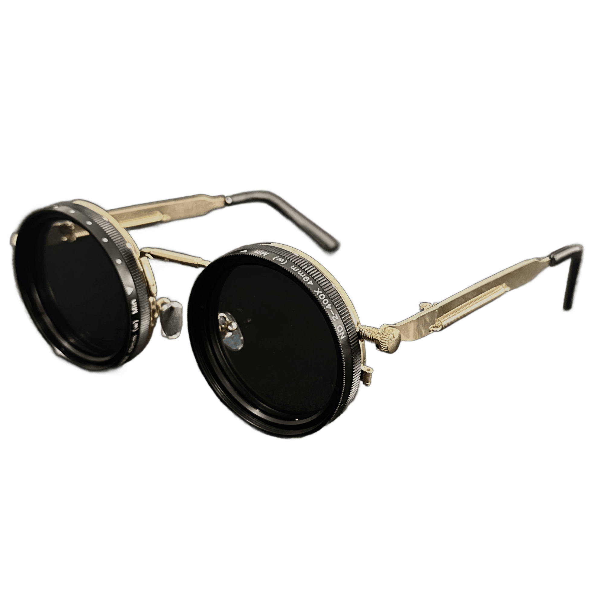 Vintage Leica-Style Rotating Fashion Glasses - Adjustable Brightness - TKINGS