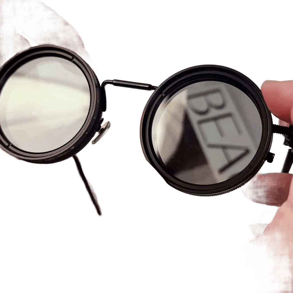 Vintage Leica-Style Rotating Fashion Glasses - Adjustable Brightness - TKINGS