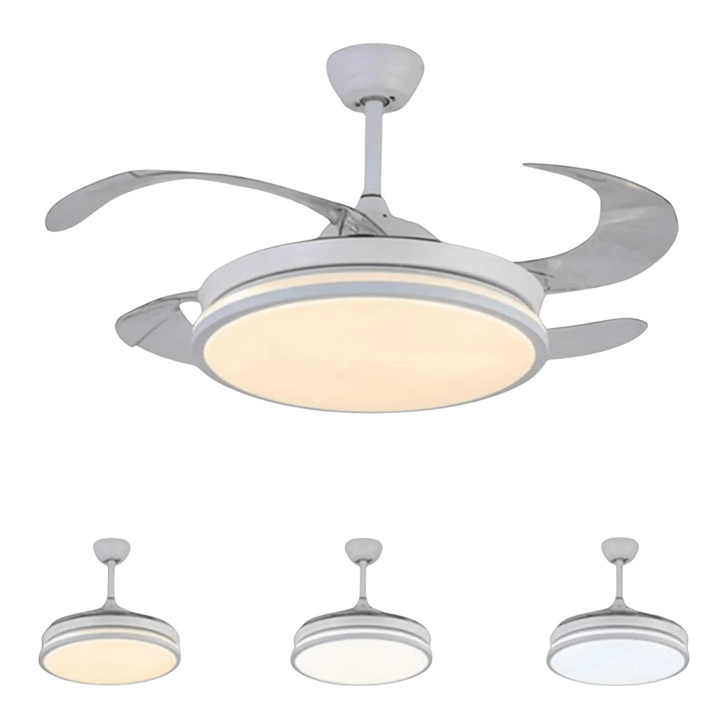 Ceiling Fan with White in 3 Temperatures with Remote Control - TKINGS