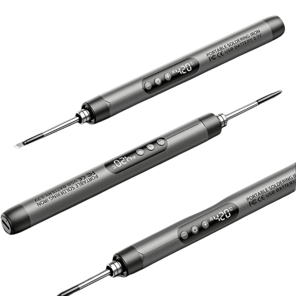 USB Rechargeable Soldering Iron with Digital Display 8W - TKINGS