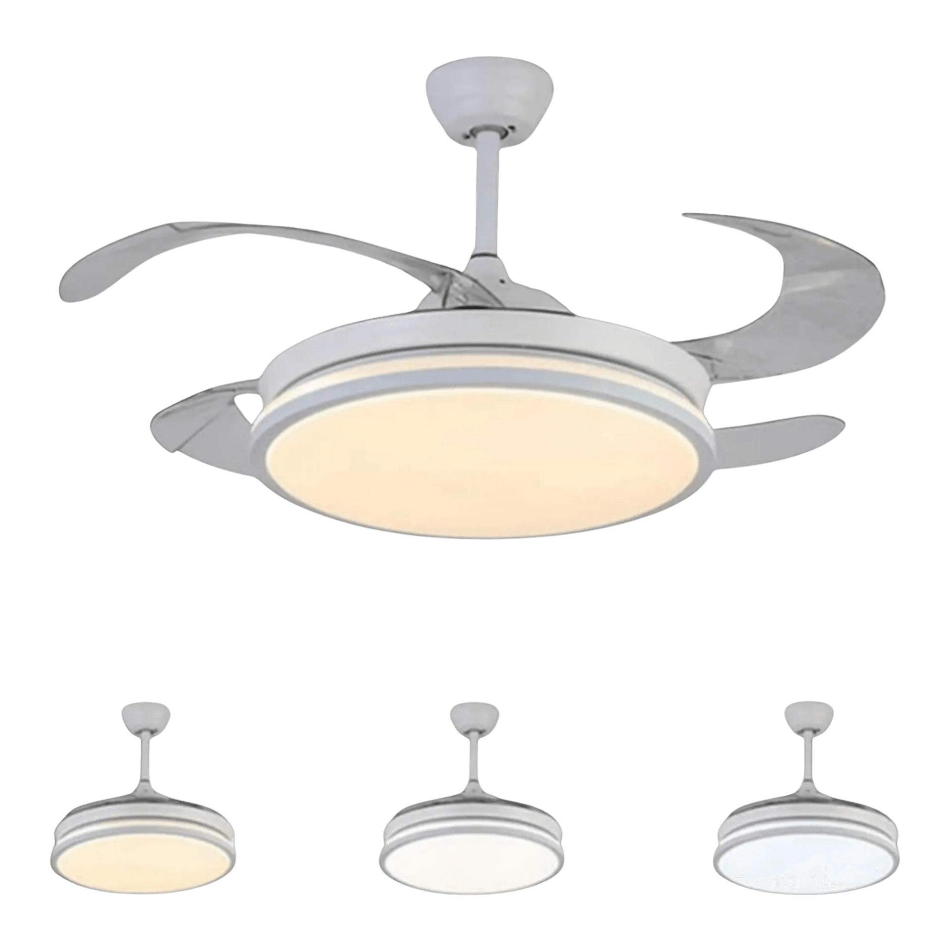 Ceiling Fan with White in 3 Temperatures with Remote Control - TKINGS